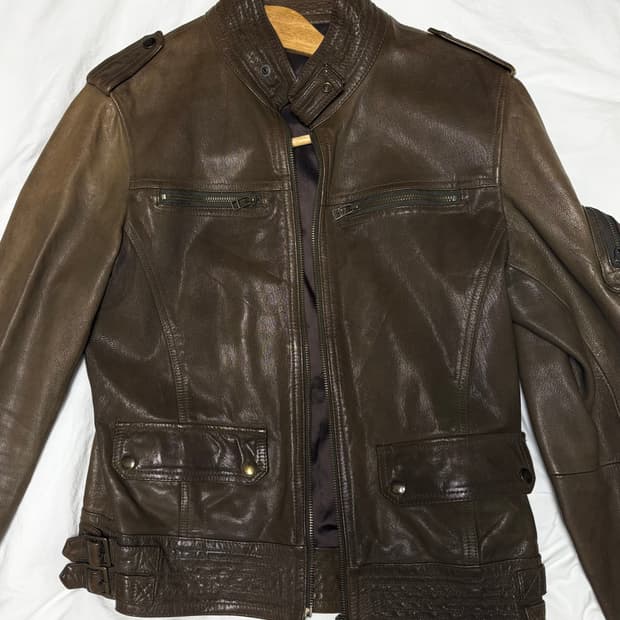 Tete homme leather jacket