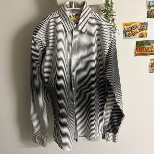 베이프 에이프 aape 스트라이프 그라데이션 셔츠