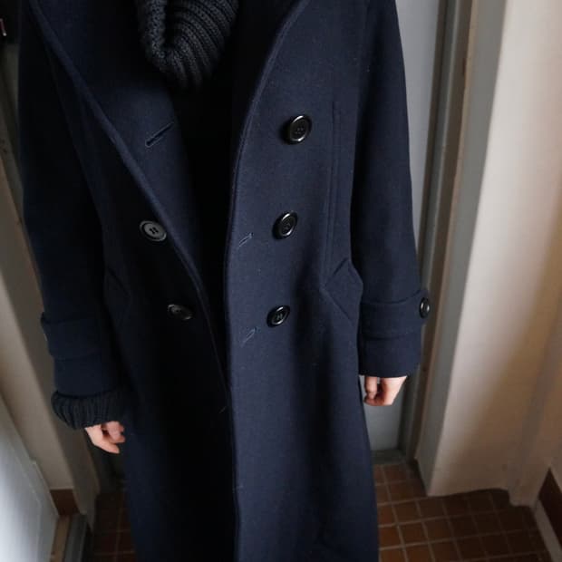 꼼데가르송 더블 피코트