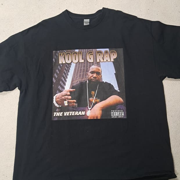 Kool g rap 프린팅 반팔티