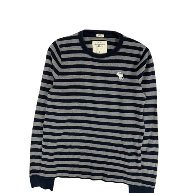 아베크롬비 스트라이프 와플 티 (L)