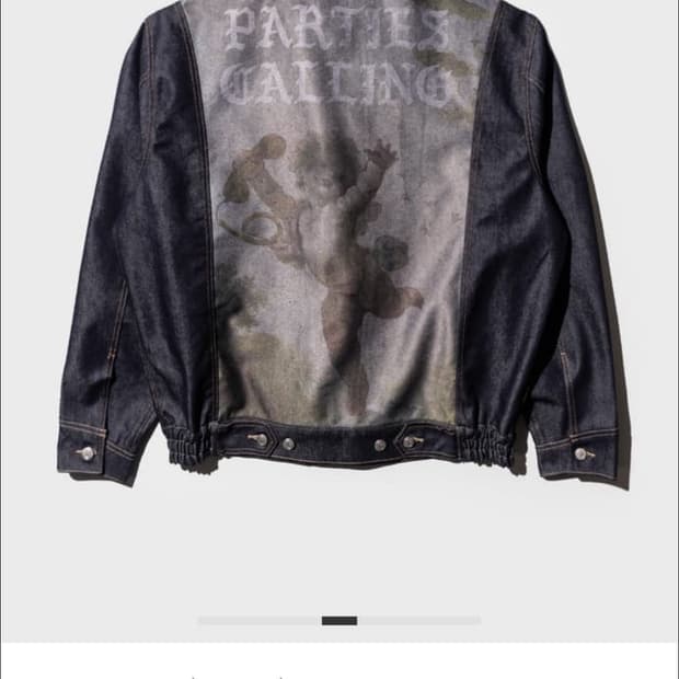 (3)펀치드렁크파티즈 프린팅 데님 자켓