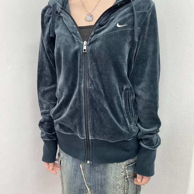 나이키 스우시 벨로아 후드집업 