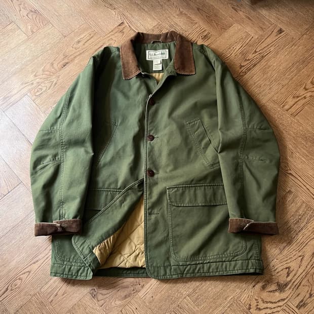 [L]엘엘빈 USA 신슐레이트 퀼팅 라이닝 빈티지 그린 헌팅 자켓