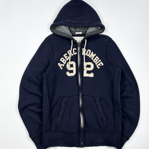 아베크롬비 og y2k 빈티지 후드집업 네이비 XL