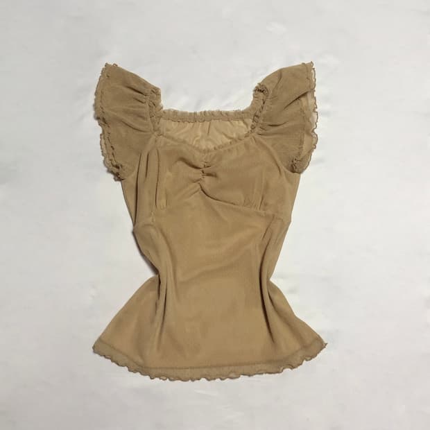 세실맥비 레이스 블라우스 베이지