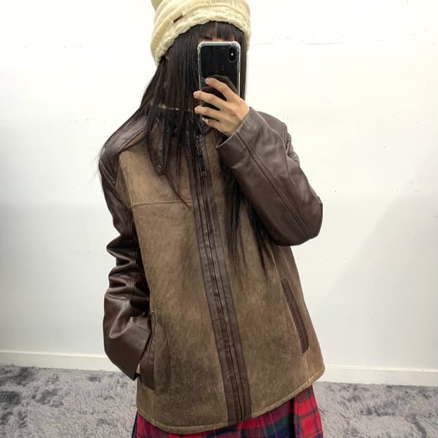 무스탕 양가죽 자켓