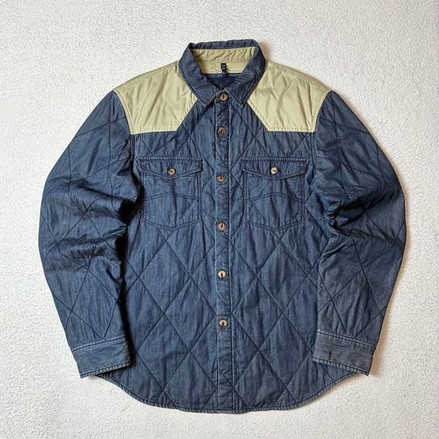 아르마니 진 누빔 웨스턴 퀼팅 셔츠 자켓 PN6980