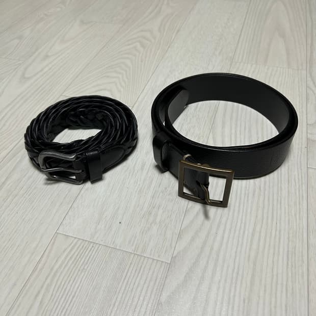 [일괄판매] 유니클로 가죽벨트 2종