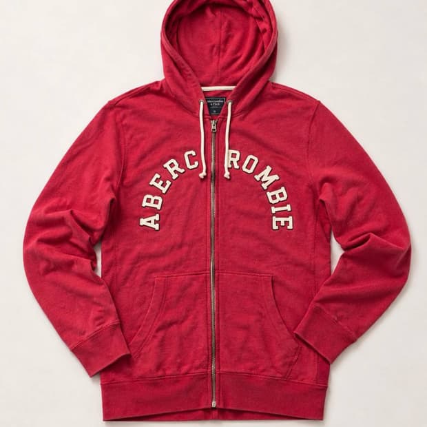 Abercrombie 아베크롬비 레드 후드집업 