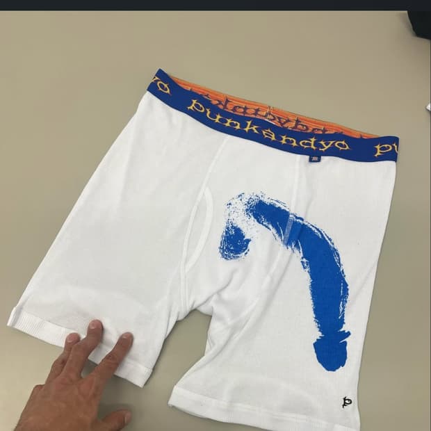 펑크앤요 딕 프린팅 팬티 M