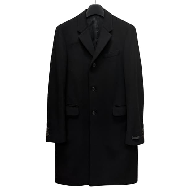 프라다 싱글 브레스티드 캐시미어 코트 (100)