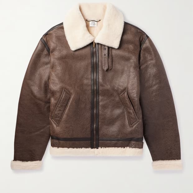 베트멍 시어링 레더 무스탕 자켓