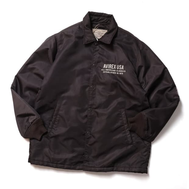 아비렉스 Avirex Logo Embroidered Coach Jacke