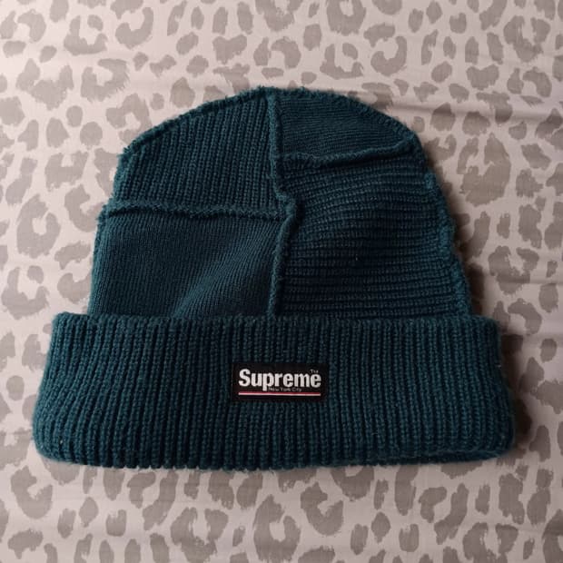 20FW 슈프림 패치워크 비니 그린