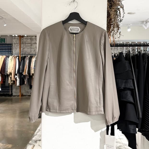 로샤스 프리미에르 토프 레더 집업 자켓