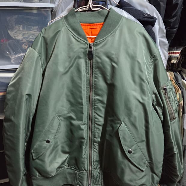 GU 히트 패디드 MA-1 블루종 (XL)