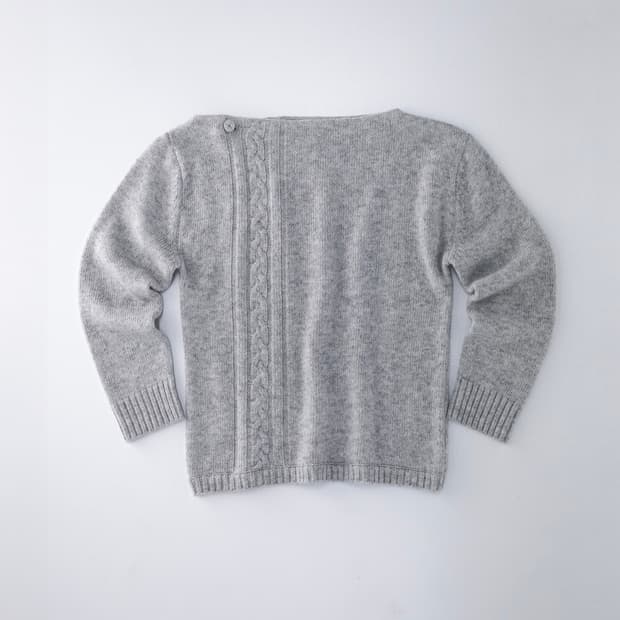 울리카 상투스 rope knit top (light grey)
