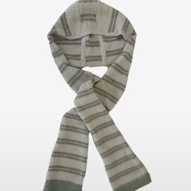 TCM mohair hood muffler (beige)