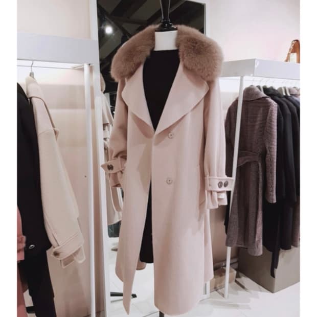 (정가60만원 거의새상품)EnC 폭스퍼 코트 거의새것