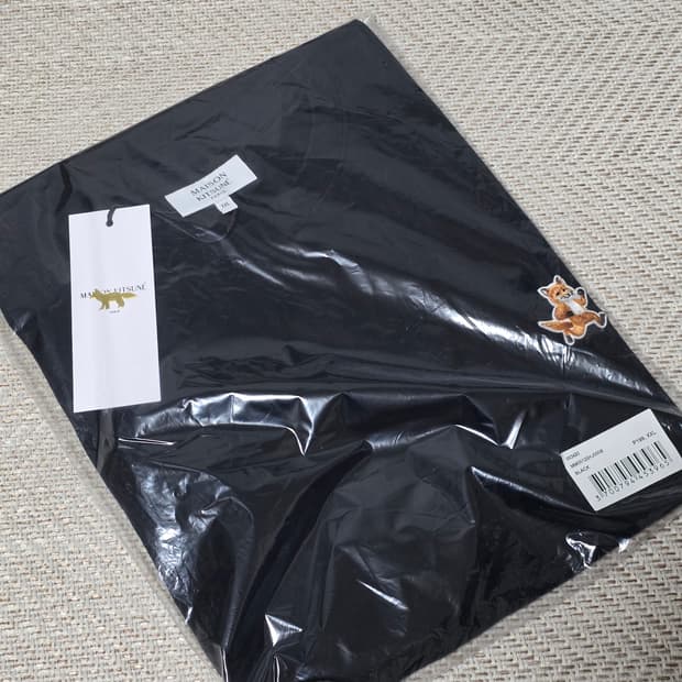 메종키츠네 스피디폭스 반팔 티셔츠 블랙 XXL 새상품