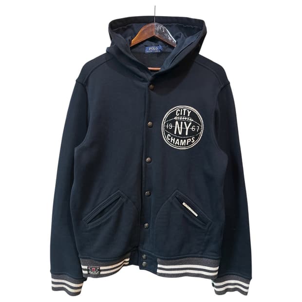 폴로 랄프로렌 후드 바시티 자켓