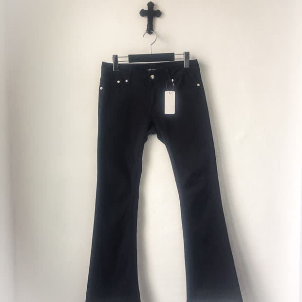 Black slim fit pants