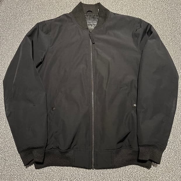 리바이스 블랙 나일론 블루종 자켓