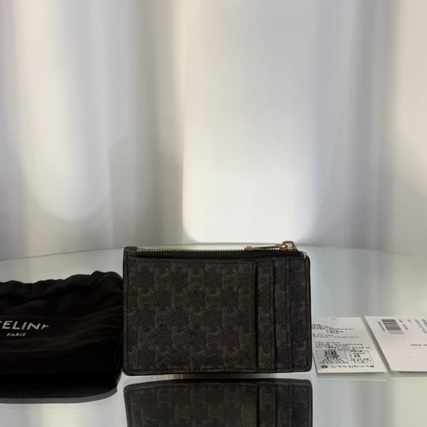 셀린느 트리옹프 지퍼 카드지갑 , 
