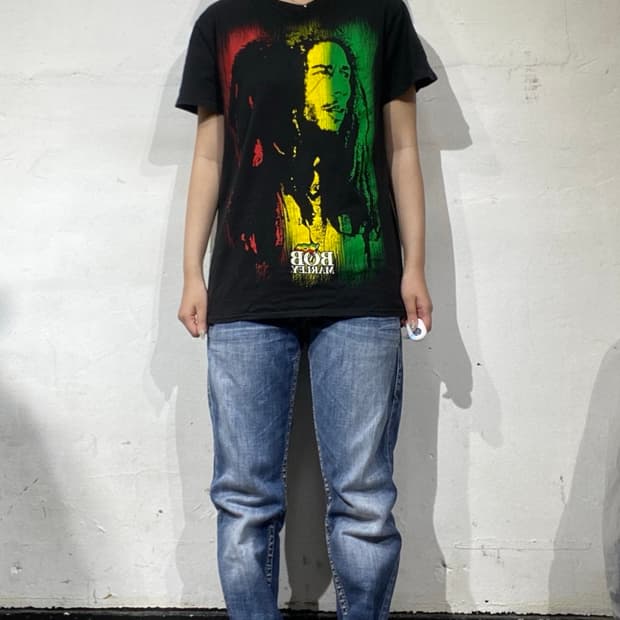 밥 말리 Bob Marley 라스타 그래픽 티셔츠 S