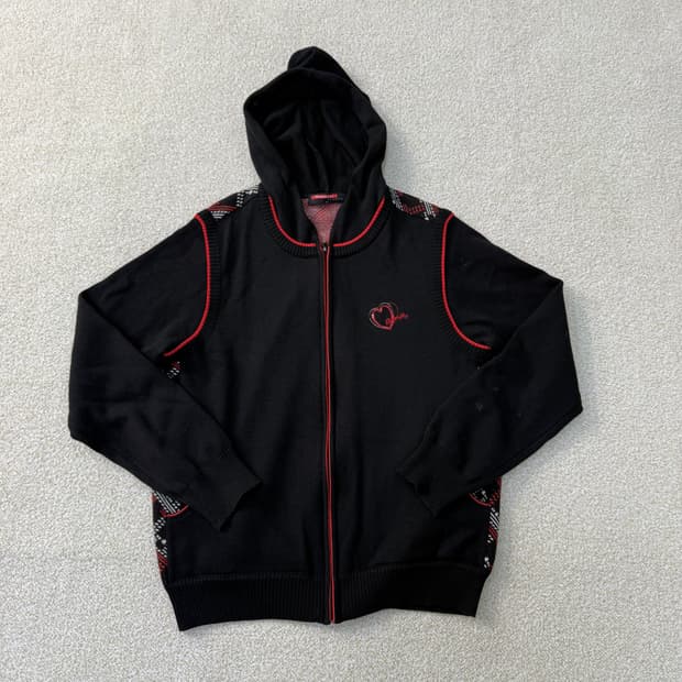 95 그린조이 니트 후드집업 0122T1