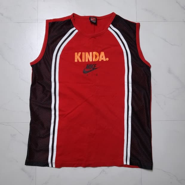 나이키 스포츠  메쉬 민소매 티셔츠 민소매 슬리브리스