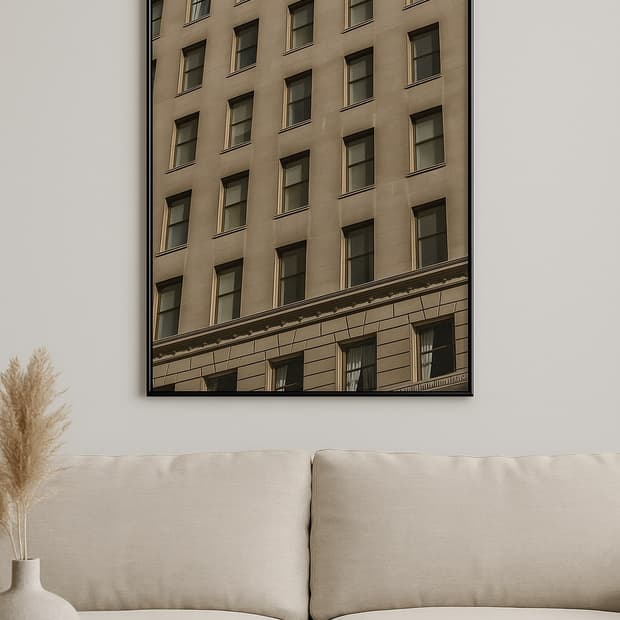 (PUL)- City Window Frame Poster 액자 포함