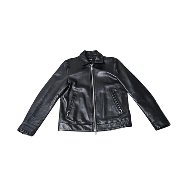 무신사스탠다드 램스킨 싱글 라이더자켓 블랙 M