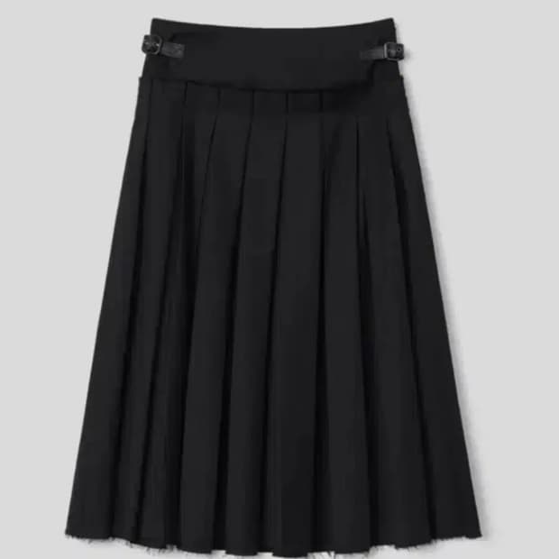 밀로우먼 버클 플리츠 스커트 S
