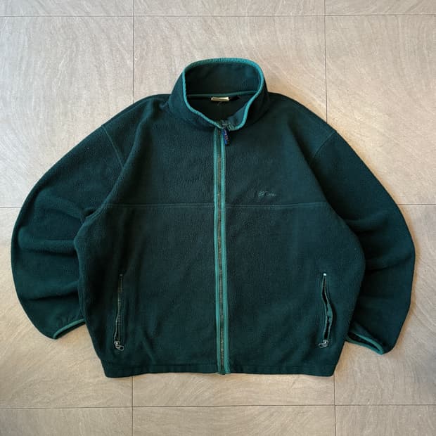 90s L.L.bean 90년대 생산 엘엘빈 그린 신칠라 플리스 자켓