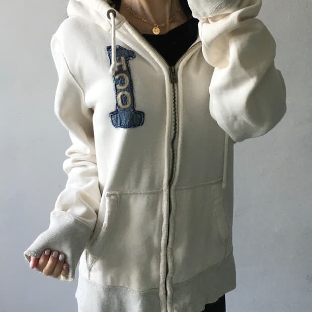 홀리스터 가슴로고 후드집업