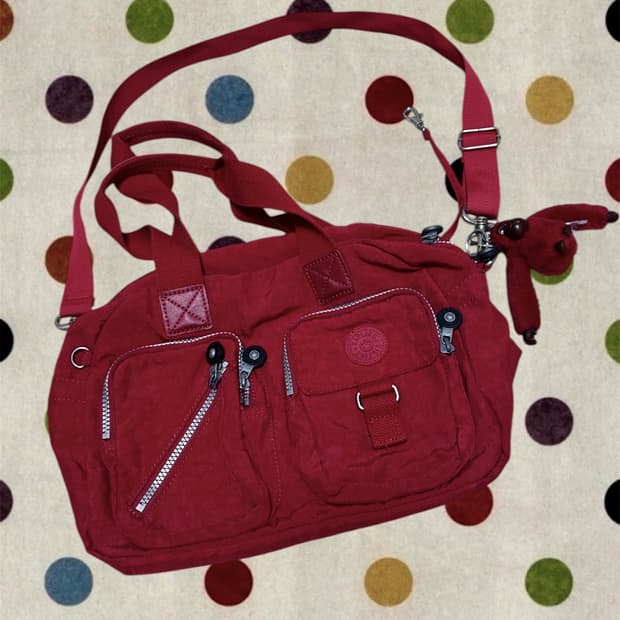 [빈티지] 키플링 크로스백 레드