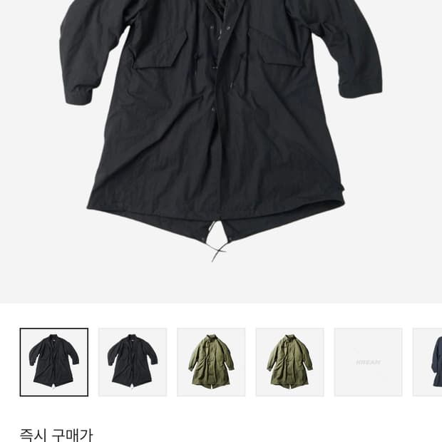 [L] 프릭스스토어 m65 피쉬테일 파카 블랙