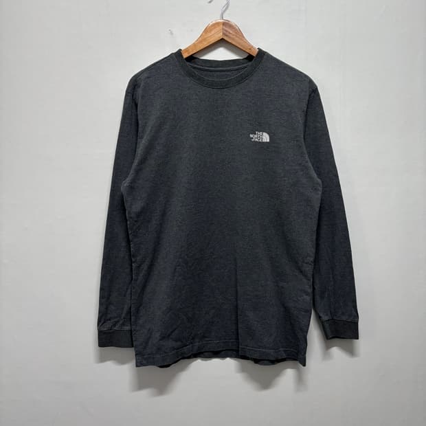 노스페이스 차콜 긴팔티