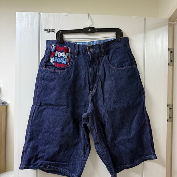 빈티지 FUBU 데님 반바지 38사이즈
