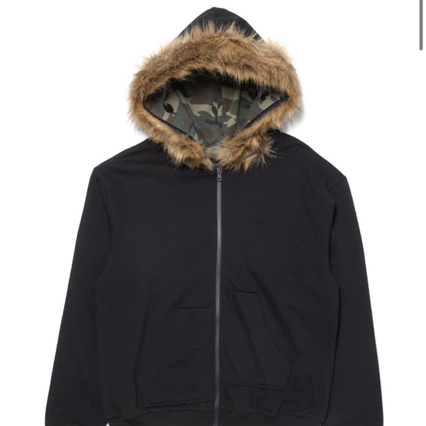 해칭룸 리버시블 퍼 후디