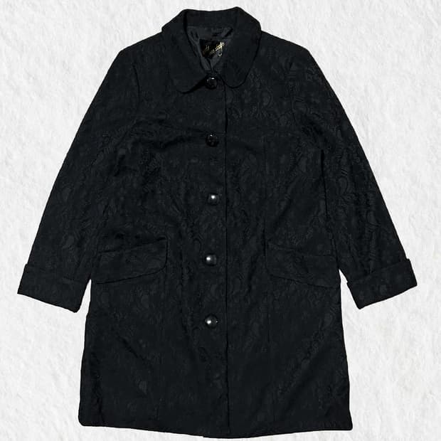 빈티지 오리엔탈 패턴 롱코트