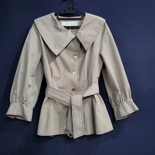 지컷 언발란스카라 벨티드자켓(새상품)