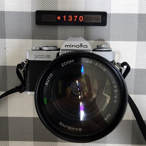 미놀타 XD-5 필름카메라 28-85 줌렌즈 장착
