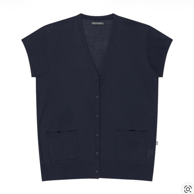 COYSEIO 038 Half Sleeve Cardigan Navy