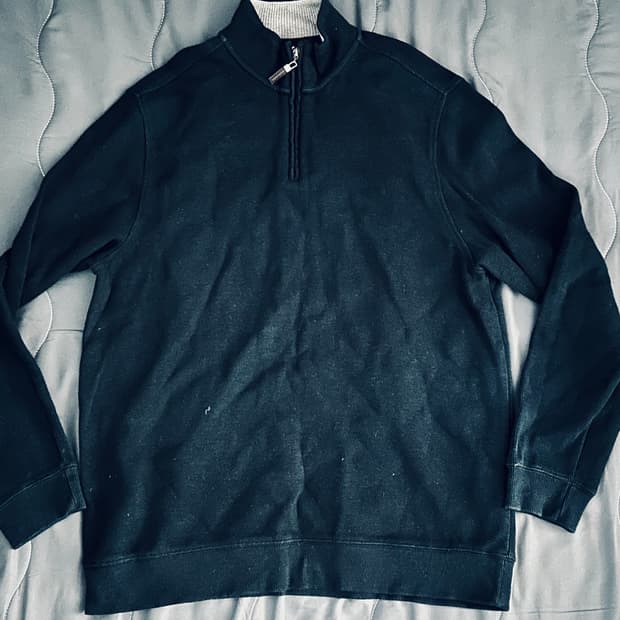 105 빈티지 반집업 스웨트 슬리브 