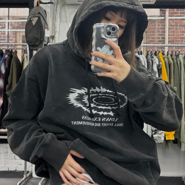 IDWS 빅로고 후드티