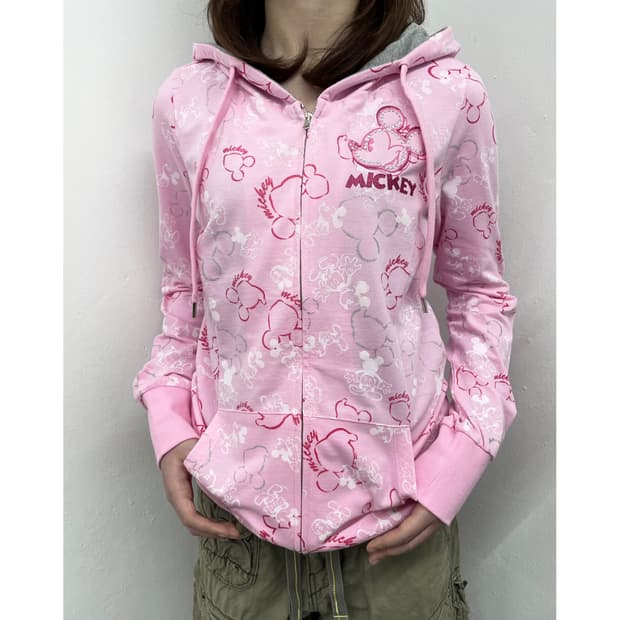 핑크 미키 핫픽스 후드집업🎀