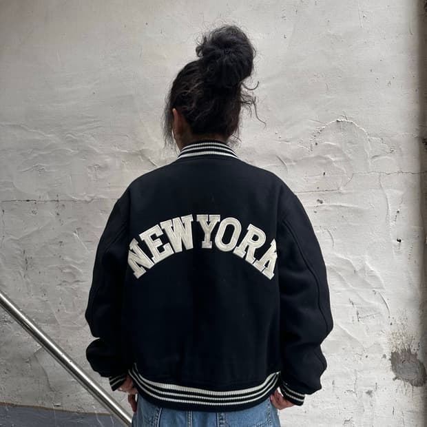 SCOQTERS JPN 뉴욕 울 바시티 자켓 L